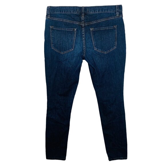 Free People Skinny Jeans High Rise Size 6 Stretchy Dark Wash Ankle Classic Blue - Picture 3 of 11